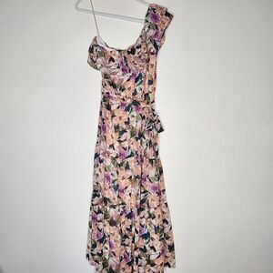 Astr the Label One Shoulder Ruffle Dress  M